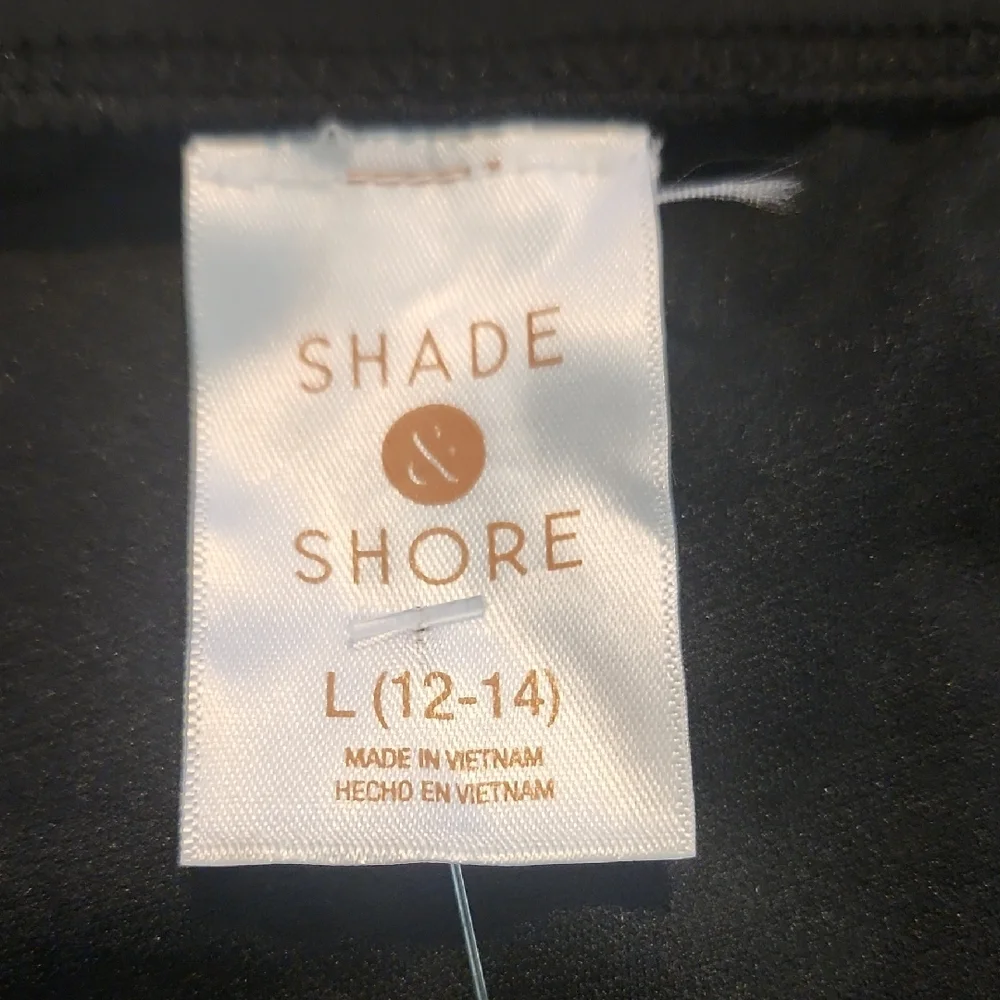Shade & Shore‎ Black High-Waisted Ruched Panties
